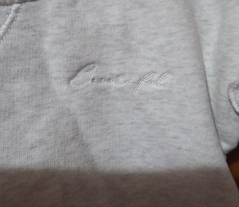Little Bipsy Light Gray Ruffle Sweatshirt - Picture 2 of 5